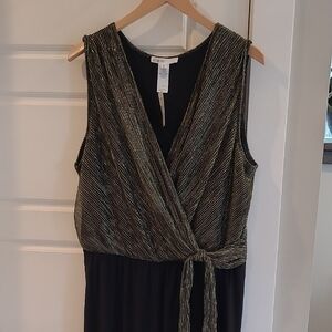 NWT Cleo Black and Gold Jumpsuit